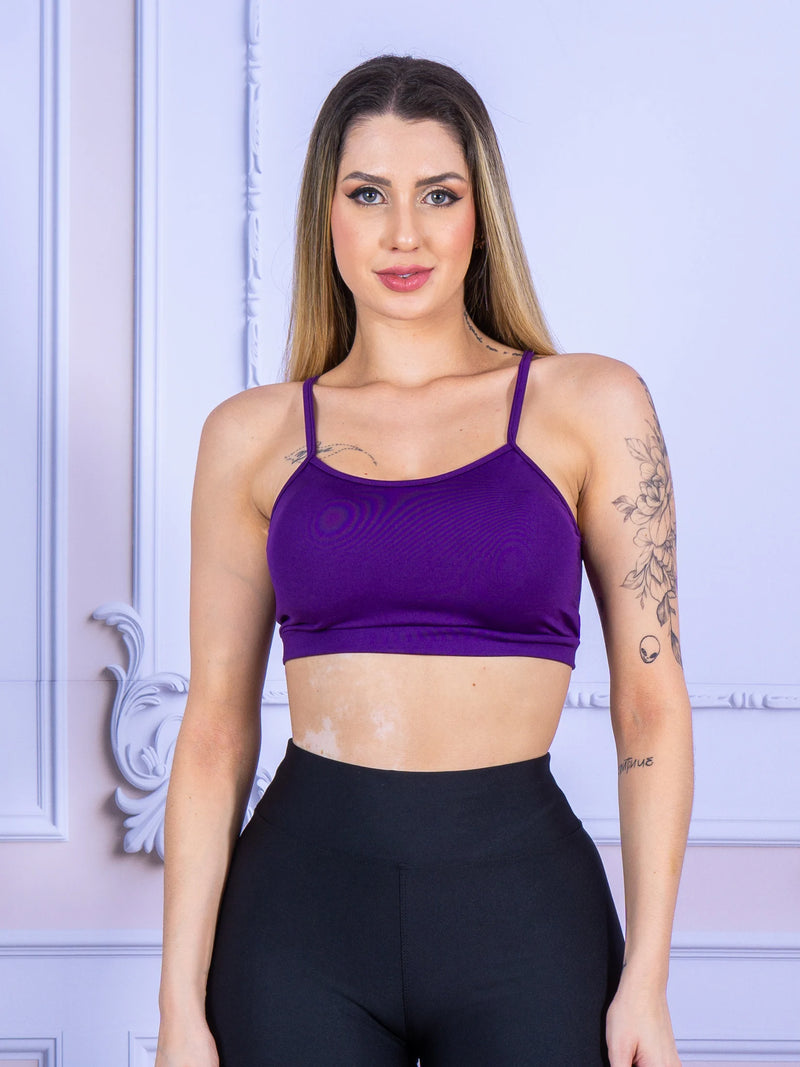Top Fitness Alcinha com Bojo Removível - Charme Lunar