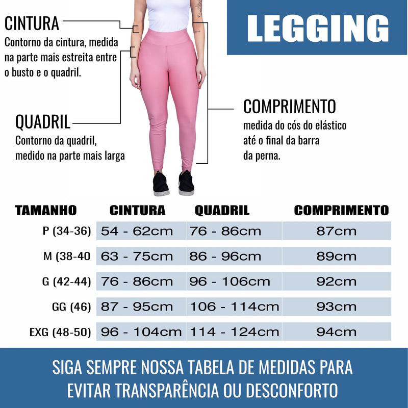 Calça Feminina Legging Para Academia - Charme Lunar