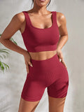 Conjunto de Yoga Sem Costuras - Conforto e Performance para Mulheres - Charme Lunar