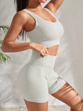 Conjunto de Yoga Sem Costuras - Conforto e Performance para Mulheres - Charme Lunar